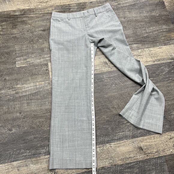 Express Workwear Editor Design Studio Women's Gray Wide Leg Slacks Size 4 - Picture 8 of 10